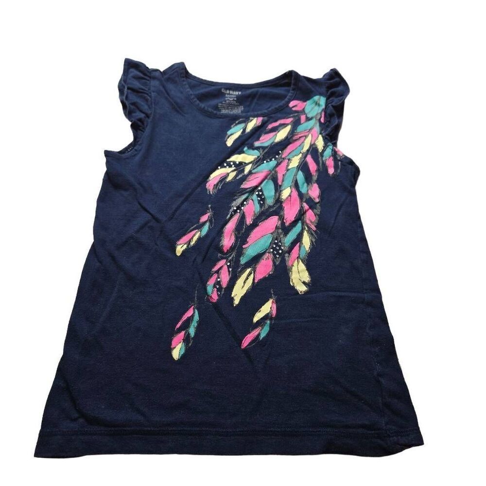 Old Navy Feather Tank top Girl shirt L10/12